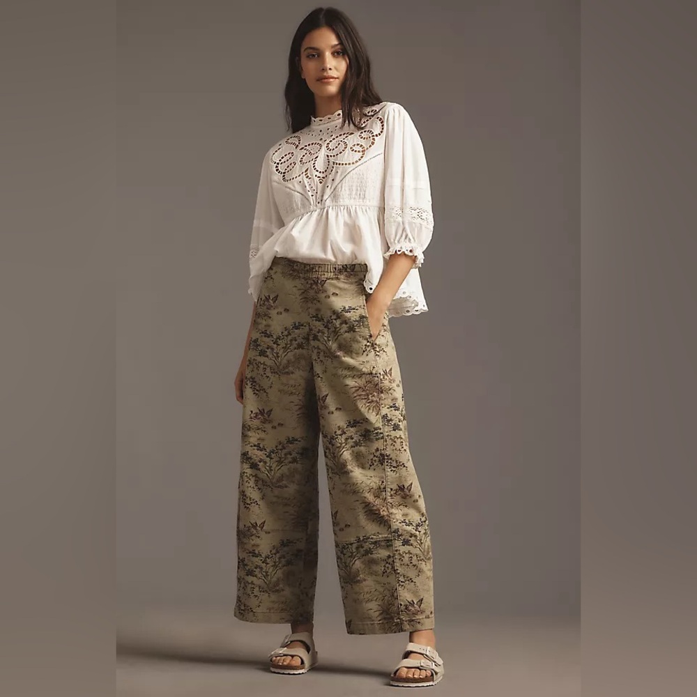 Anthropologie Pilcro Barrel Pull-on Pants